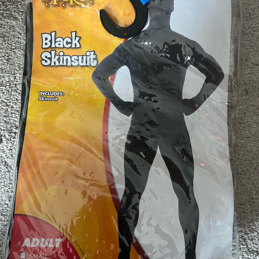 Adult Black Skinsuit Costume x-large